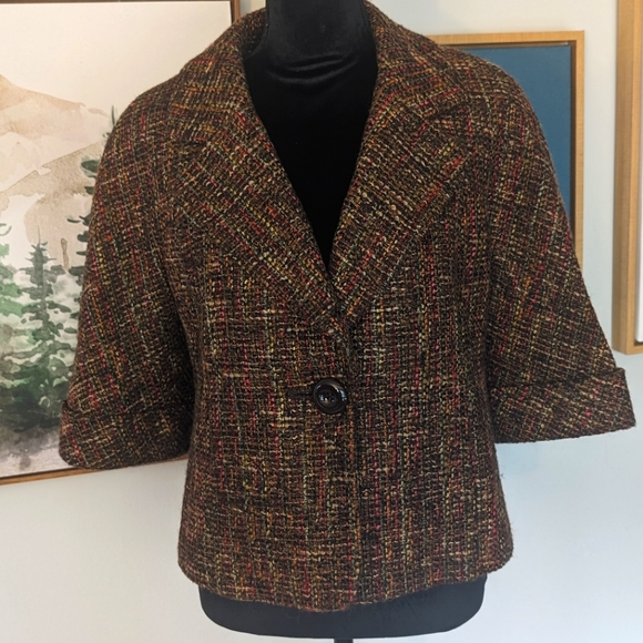 Semantiks Vintage Women's Cropped Woven Jacket - Picture 1 of 6